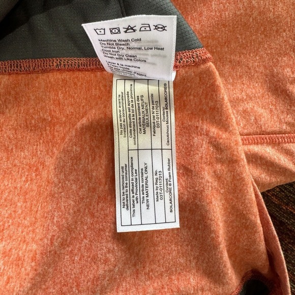 Oros Solarcore Half-Zip Insulated Pullover Mens Size M Coral Orange - Picture 10 of 12